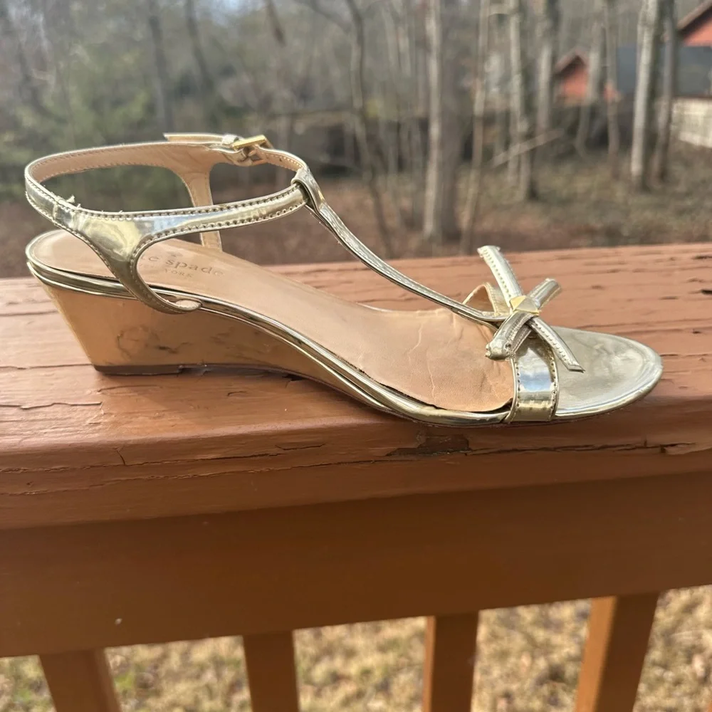 Kate Spade golden sandals